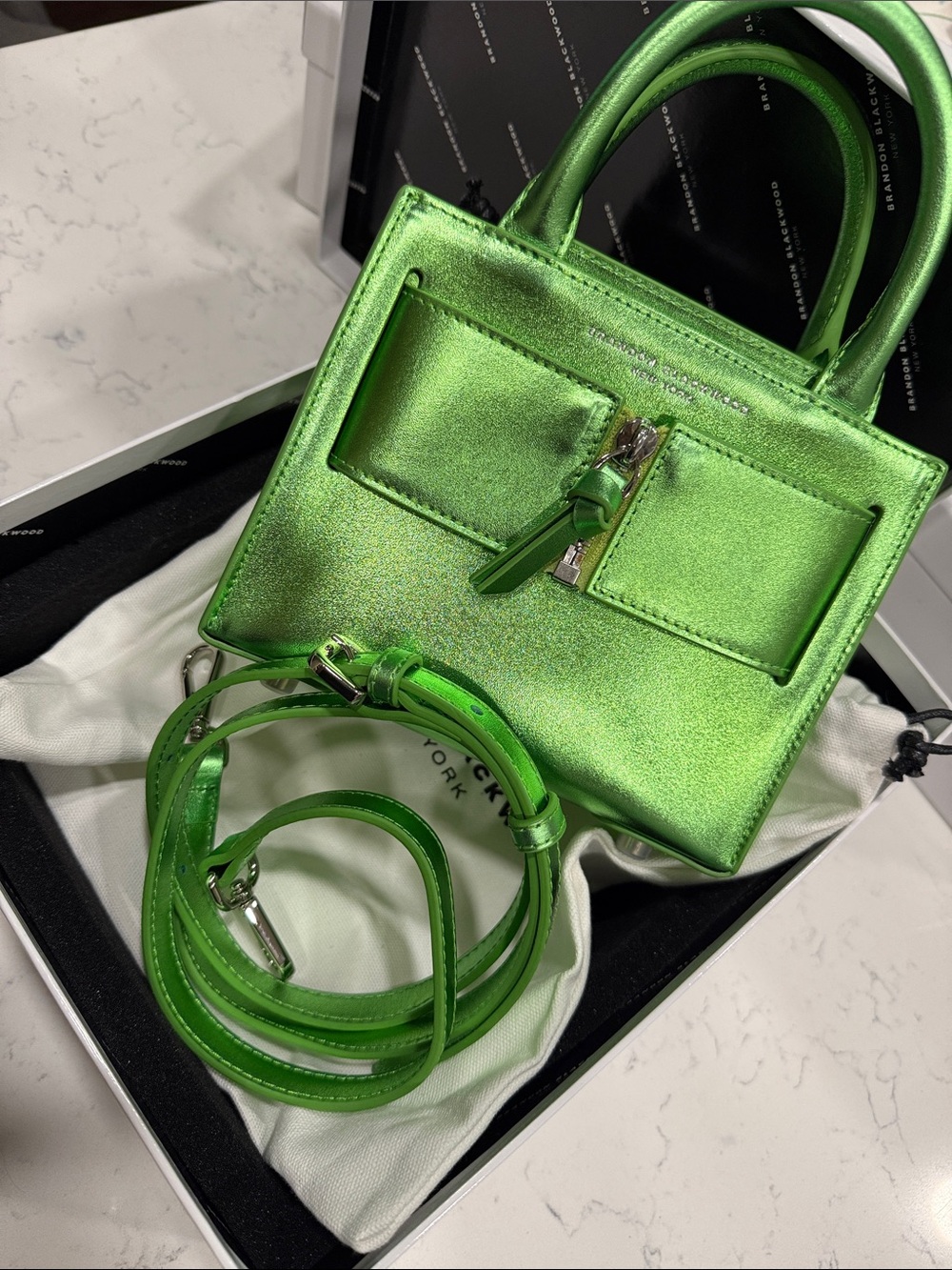 Brandon Blackwood Metallic Kuei Mini Bag